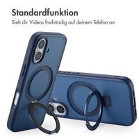 Accezz Ring Stand Backcover mit MagSafe Apple iPhone 17 - Blau