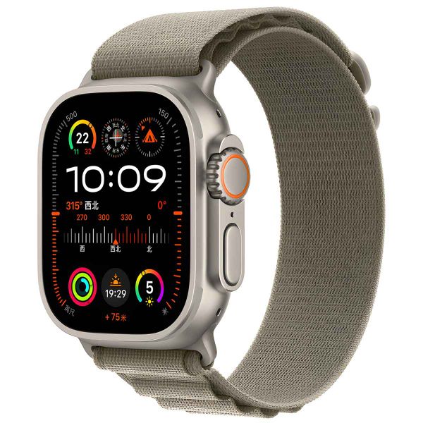 WiWu Alpine-Nylonarmband für die Apple Watch Series 1 bis 10 / SE / Ultra (2) (44/45/46/49 mm) - Olivgrün