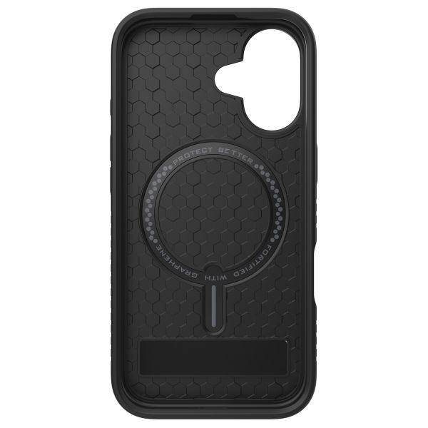 ZAGG Denali Snap KickStand Case mit MagSafe für das iPhone 16 - Schwarz