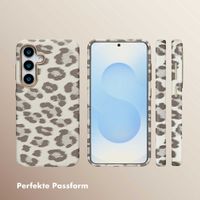 Selencia Sabi Backcover Leopardenmuster mit MagSafe Samsung Galaxy S25 - Soft Ivory