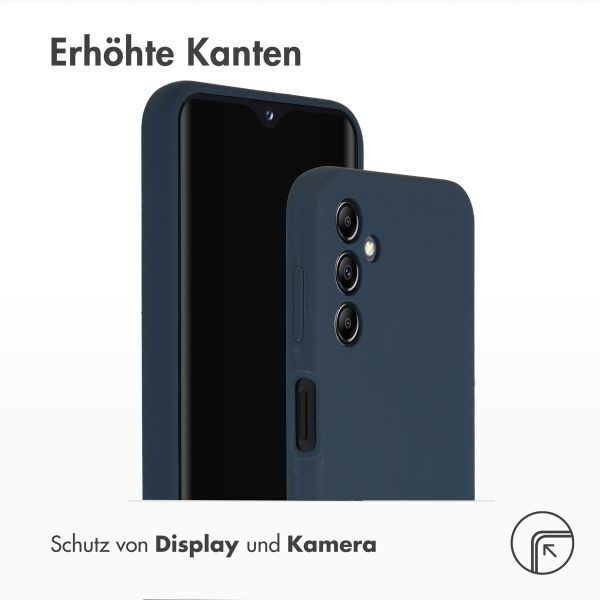 Accezz Liquid Silikoncase für das Samsung Galaxy A14 (5G) - Dunkelblau