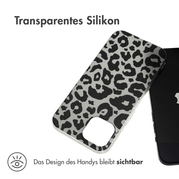 imoshion Design Hülle Apple iPhone 15 - Leopard Transparent