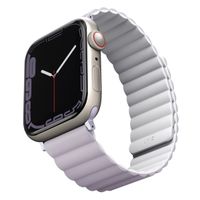 Uniq Revix doppelseitiges Armband für die Apple Watch Series 1 bis 9 / SE (38/40/41 mm) | Series 10 (42 mm) - Flieder/Weiß