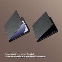Selencia Riva Klapphülle Samsung Galaxy Tab A9 Plus - Schwarz