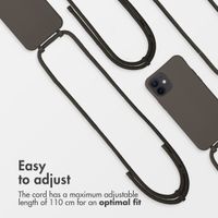 imoshion Color Backcover mit abnehmbarem Handykette und MagSafe Apple iPhone 12 (Pro) - Black Coffee
