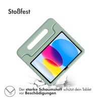 imoshion Schutzhülle mit Handgriff kindersicher für das iPad 10 (2022) 10.9 Zoll - Olive Green