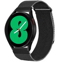 imoshion Magnetisches Milanaise Armband -   Universelle 20 mm Anschluss - Größe S - Schwarz