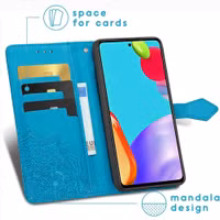 imoshion Mandala Klapphülle Samsung Galaxy A52(s) (5G/4G) - Türkis