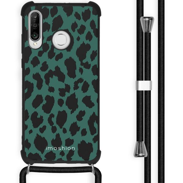 imoshion Design Hülle mit Band für das Huawei P30 Lite - Panther Illustration