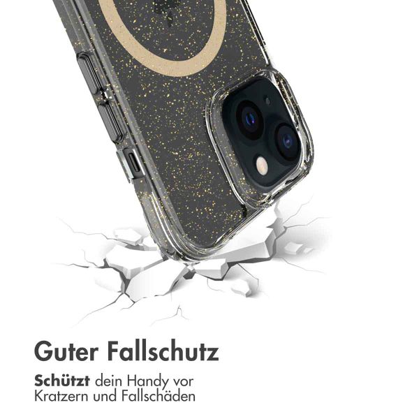 imoshion Glitzer Back Cover mit MagSafe für das iPhone 15 - Gold