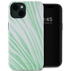 Selencia Vivid Tough Back Cover MagSafe für das iPhone 14 - Nature Grayed Jade