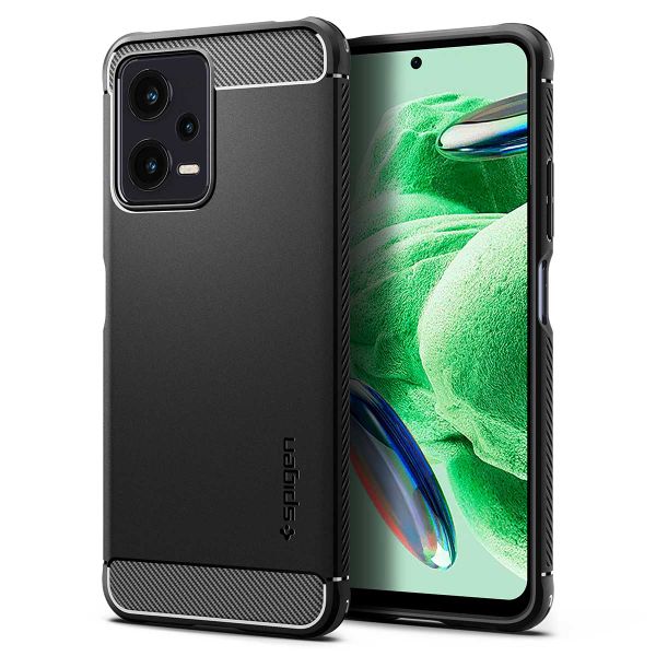 Spigen Rugged Armor Case für das Xiaomi Redmi Note 12 - Schwarz