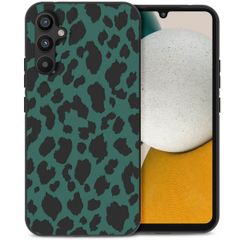 imoshion Design Hülle für das Samsung Galaxy A34 (5G) - Leopard - Grün / Schwarz