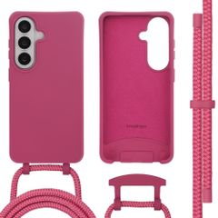 imoshion Color Backcover mit abnehmbarem Handykette und MagSafe Samsung Galaxy S26 - Raspberry