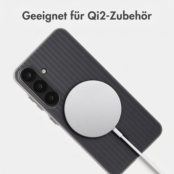 Accezz Lite Backcover mit MagSafe | Fluted | Samsung Galaxy S25 - Grau
