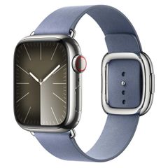 Apple Modern Buckle FineWoven für das  Apple Watch Series 1 t/m 9 / SE (38/40/41 mm) | Series 10 / 11 (42 mm) - Größe S - Lavender Blue