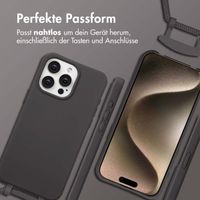 imoshion Color Backcover mit abnehmbarem Handykette und MagSafe Apple iPhone 15 Pro Max - Black Coffee