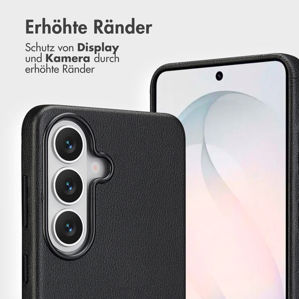 Accezz 2-in-1 Klapphülle aus Leder mit MagSafe Samsung Galaxy S26 - Onyx Black