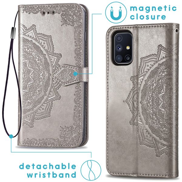 imoshion Mandala Klapphülle  Samsung Galaxy M51 - Grau