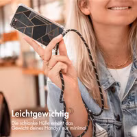 imoshion Design Hülle mit Band für das Apple iPhone 14 Plus - Black Graphic
