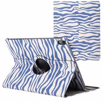 imoshion 360° drehbare Design Klapphülle Apple iPad Pro 13 (2025) M5 / (2024) M4 - White Blue Stripes