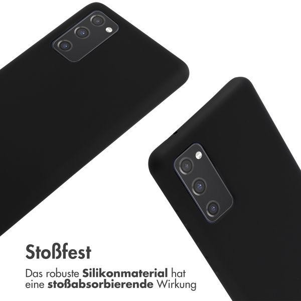 imoshion Silikonhülle mit Band für das Samsung Galaxy S20 FE - Schwarz