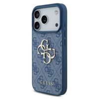 Guess 4G Metal Logo Back Cover Apple iPhone 17 Pro - Blau