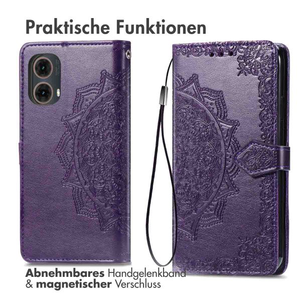 imoshion Mandala Klapphülle Motorola Moto G85 - Violett