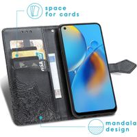 imoshion Mandala Klapphülle Oppo A74 (4G) - Schwarz