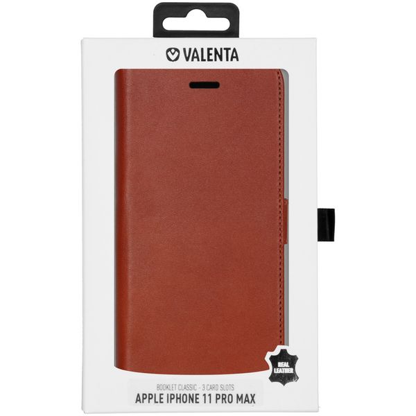 Valenta Klapphülle Classic Luxe Braun für iPhone 11 Pro Max