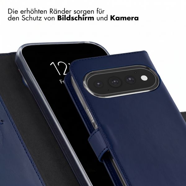 Selencia Echtleder Klapphülle Google Pixel 11 / 11 Pro - Dunkelblau