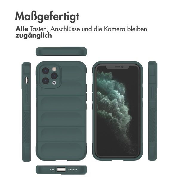 imoshion EasyGrip Back Cover für das iPhone 11 Pro - Dunkelgrün