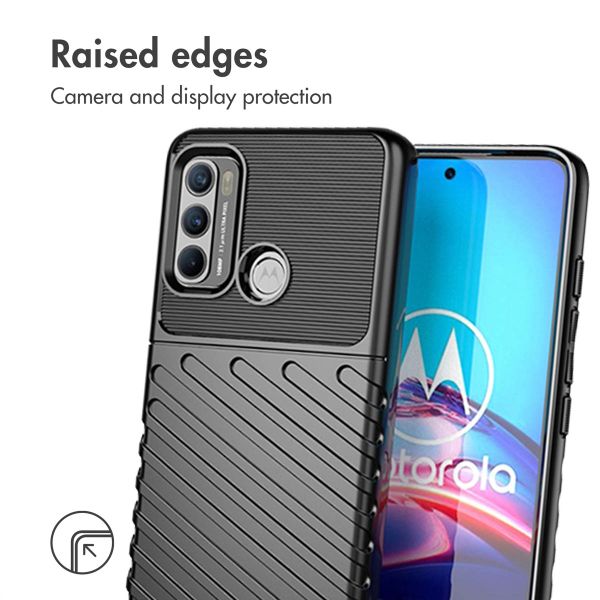 imoshion Thunder Backcover für das Motorola Moto G60 - Schwarz