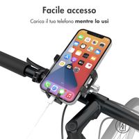 Accezz Handyhalterung für das Fahrrad – verstellbar – universell – Aluminium – schwarz