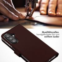 Selencia Echtleder Klapphülle Samsung Galaxy A27 (5G) - Dunkelbraun