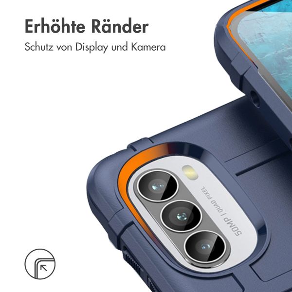 imoshion Rugged Shield Backcover für das Motorola Moto G52 / G82 - Dunkelblau