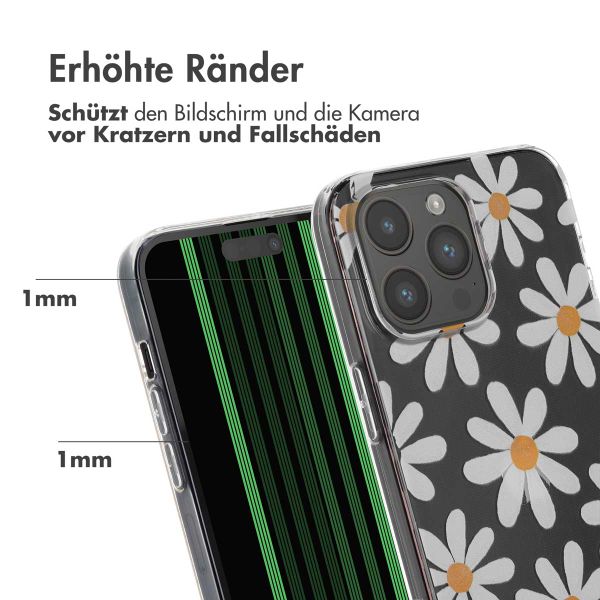 imoshion Design Hülle für das iPhone 15 Pro Max - Daisy flower