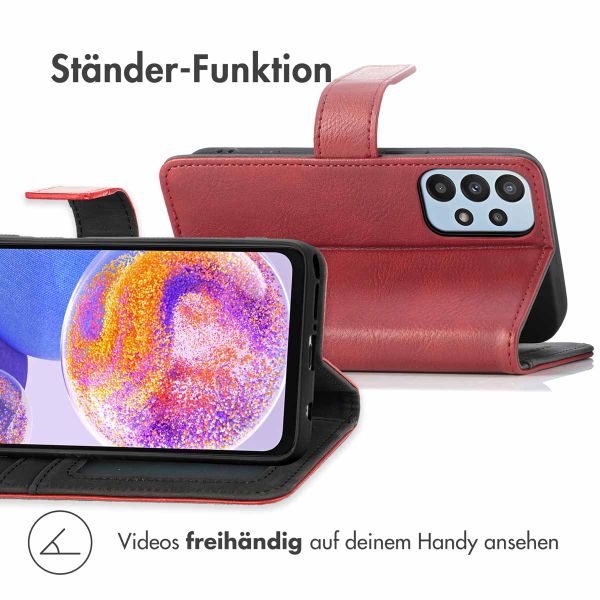 imoshion Luxuriöse Klapphülle Samsung Galaxy A23 (5G) - Rot