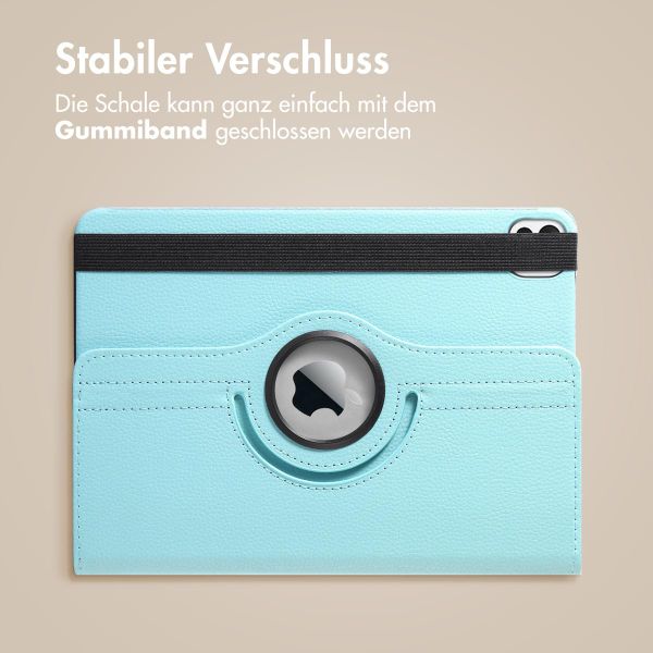 imoshion 360° drehbare Klapphülle Apple iPad Air 11 Zoll (2025) M3 / (2024) M2 / Air 5 (2022) / Air 4 (2020) / Pro 11 (2018/2020) - Hellblau