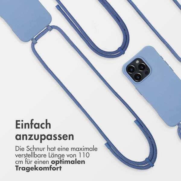 imoshion Color Backcover mit abtrennbarem Band MagSafe für das Apple iPhone 16 Pro - Ash Blue
