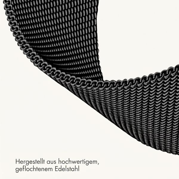 imoshion Mailändische Magnetarmband für Samsung Galaxy Watch Ultra 2 (2026) / Ultra (2024/2025) - Schwarz