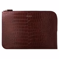 Selencia Croco Laptop Hülle 11 Zoll - Laptop Sleeve - Burgundy