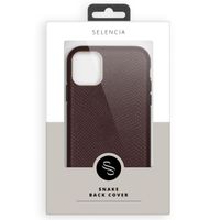 Selencia Gaia Backcover in Schlangenoptik Apple iPhone 13 Pro - Dunkelrot