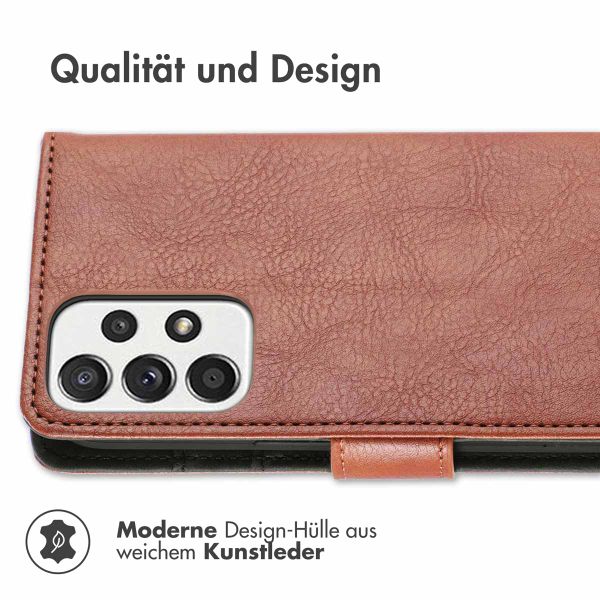imoshion Luxuriöse Klapphülle Samsung Galaxy A53 - Braun