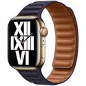 Apple Leather Link für die Apple Watch Series 1 bis 9 / SE (38/40/41 mm) | Series 10 (42 mm) - Größe M/L - Ink