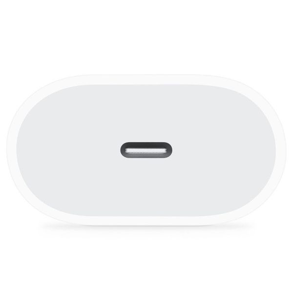 Apple Original USB-C Power Adapter 20 Watt + Original USB-C auf USB-C Ladekabel - 2 Meter - Weiß