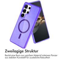 imoshion Sparkle Back Cover mit MagSafe Samsung Galaxy S25 Ultra - Glitzer Violett