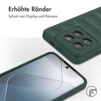 imoshion EasyGrip Back Cover für das Xiaomi 14 Pro - Dunkelgrün