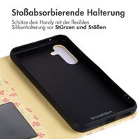 imoshion Design Klapphülle Samsung Galaxy A55 - Sunny Yellow Petite Flowers
