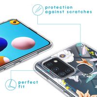 imoshion Design Hülle Samsung Galaxy A21s - Blume - Weiß